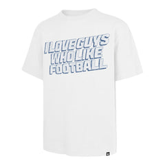 NFL Los Angeles Chargers '47 Unisex I Love Guys Who Like Football Foundation T-Shirt