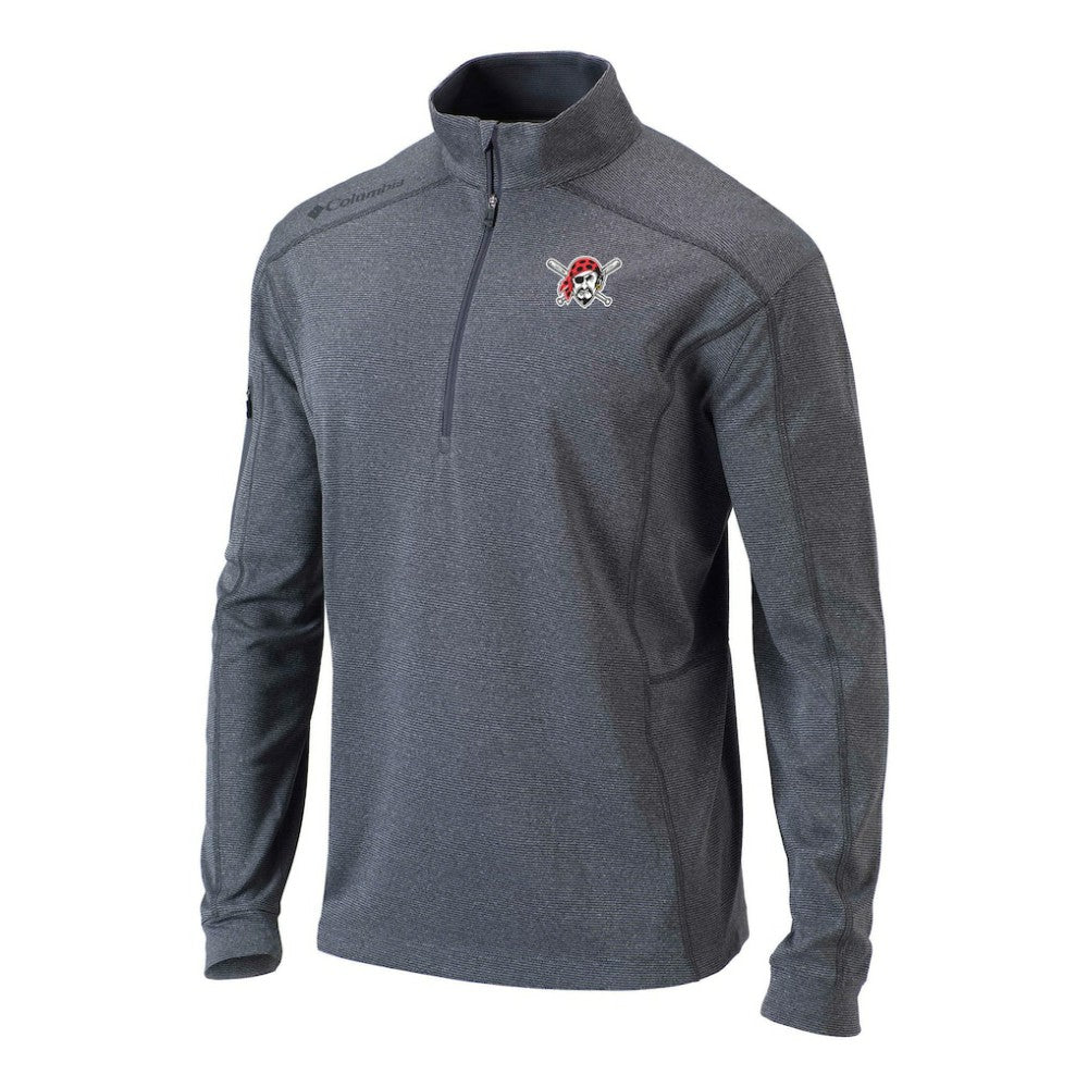 Pittsburgh Pirates Omni-Wick Shotgun Quarter-Zip Pullover - Gray | Columbia