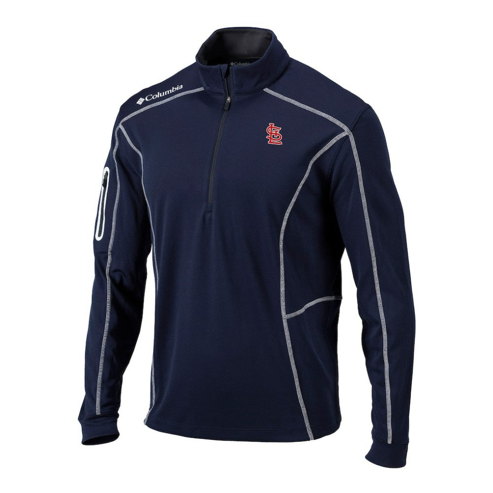 St. Louis Cardinals Omni-Wick Shotgun Quarter-Zip Pullover - Navy | Columbia