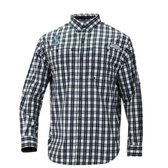 Seattle Mariners Super Tamiami Omni-Shade Long Sleeve Button-Down Shirt - Navy | Columbia