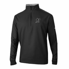 Miami Marlins Omni-Wick Bogey's Paradise Quarter-Zip Pullover - Black | Columbia