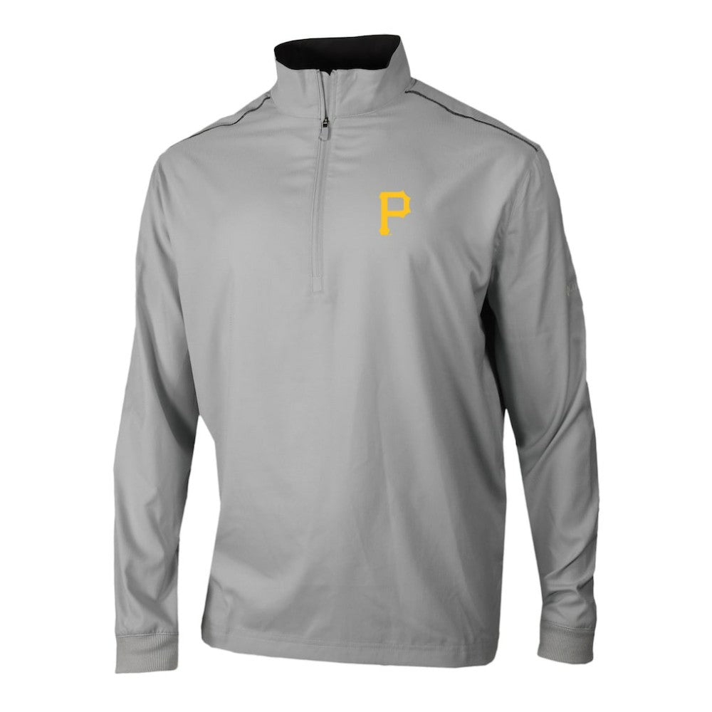 Pittsburgh Pirates Omni-Wick Bogey's Paradise Quarter-Zip Pullover - Gray | Columbia
