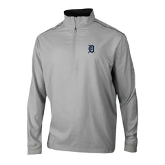 Detroit Tigers Omni-Wick Bogey's Paradise Quarter-Zip Pullover - Gray | Columbia