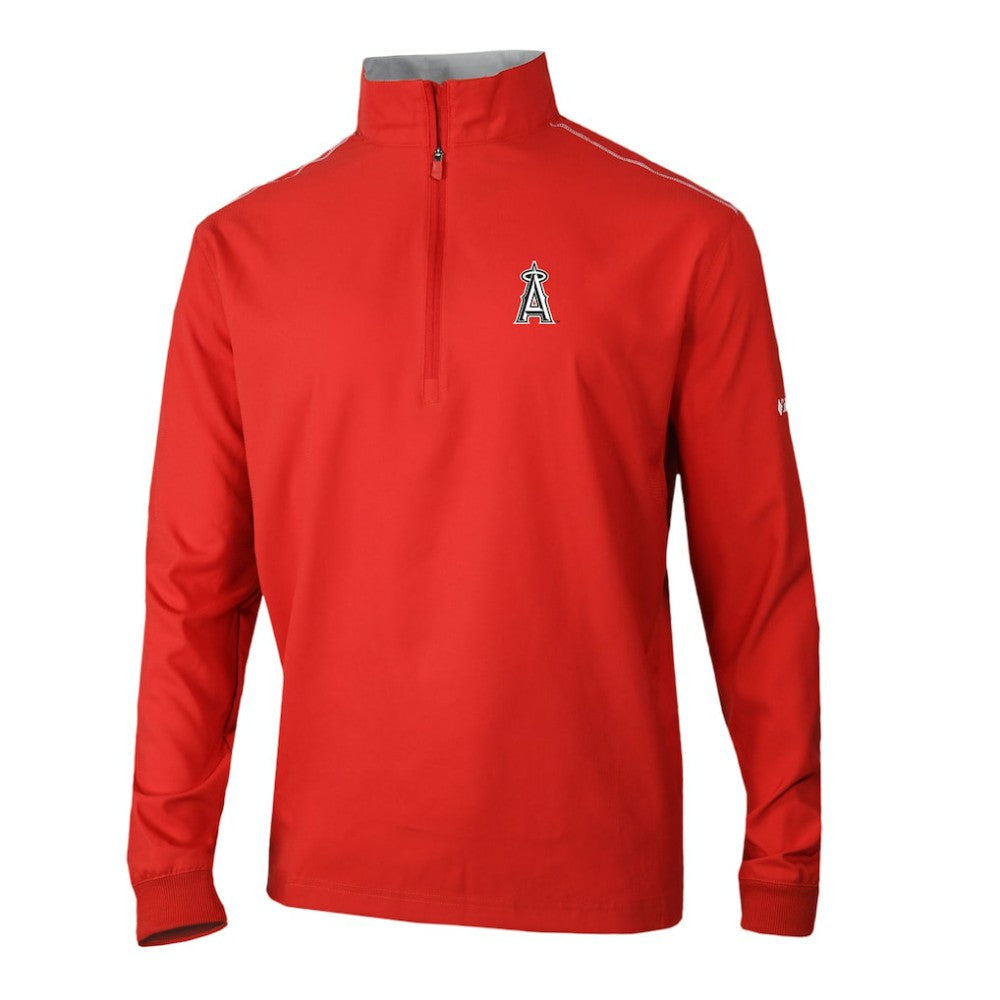 Los Angeles Angels Omni-Wick Bogey's Paradise Quarter-Zip Pullover - Red | Columbia