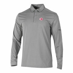Cincinnati Reds Omni-Wick Pin High Long Sleeve Polo - Gray | Columbia