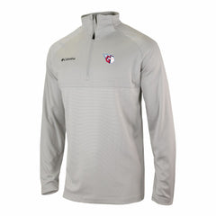 Cleveland Guardians Omni-Wick Raglan Rockin' It Quarter-Zip Pullover - Gray | Columbia