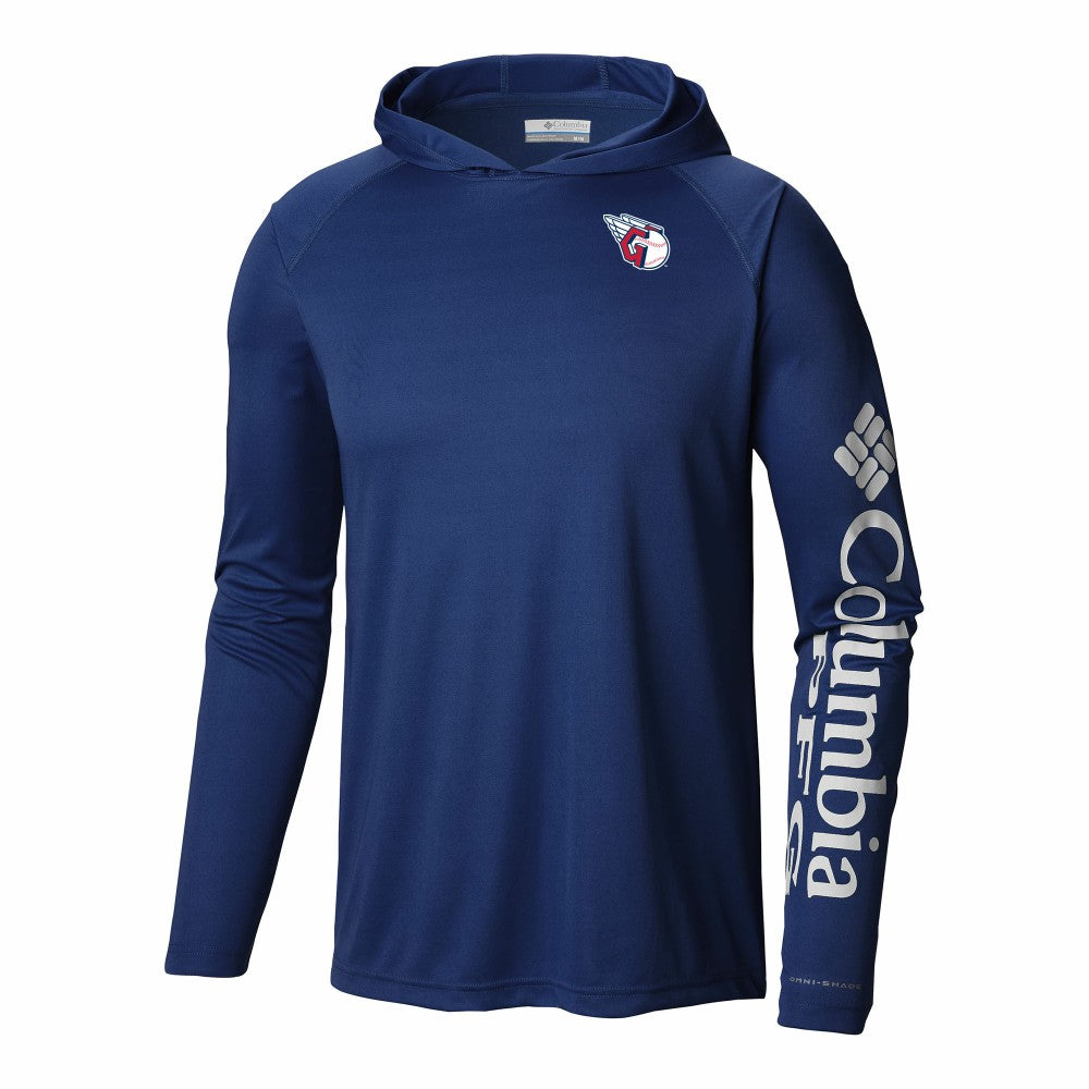 Cleveland Guardians Terminal Tackle Omni-Shade Pullover Hoodie - Navy | Columbia
