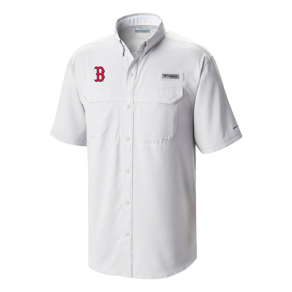 Boston Red Sox Omni-Wick Low Drag Offshore Button-Up Shirt - White | Columbia