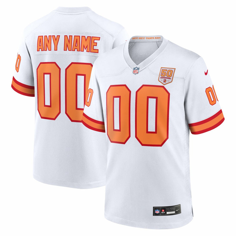NFL Tampa Bay Buccaneers 76 50th Season Custom Game Jersey