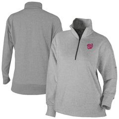 Washington Nationals Women's Birchwood Hills Quarter-Zip Pullover - Gray | Columbia