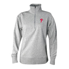 Philadelphia Phillies Women's Birchwood Hills Quarter-Zip Pullover - Gray | Columbia