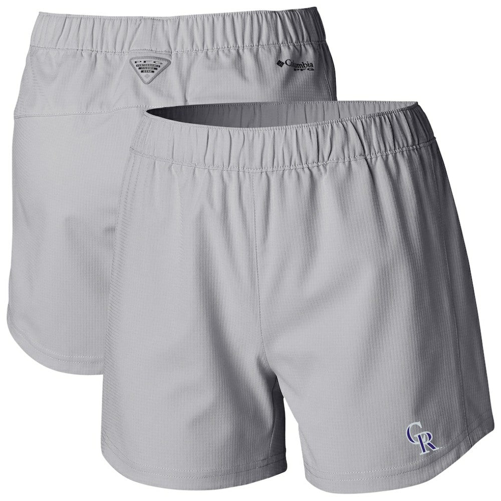 Colorado Rockies Women's Tamiami Pull-On Shorts - Gray | Columbia