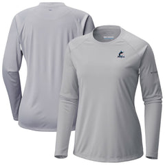 Miami Marlins Tidal Tee II Long Sleeve T-Shirt - Gray | Columbia
