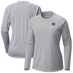 Houston Astros Tidal Tee II Long Sleeve T-Shirt - Gray | Columbia