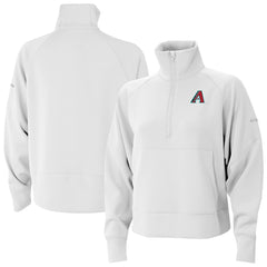 Arizona Diamondbacks Women's Wickhams Hills Raglan Omni-Wick Quarter-Zip Pullover - White | Columbia