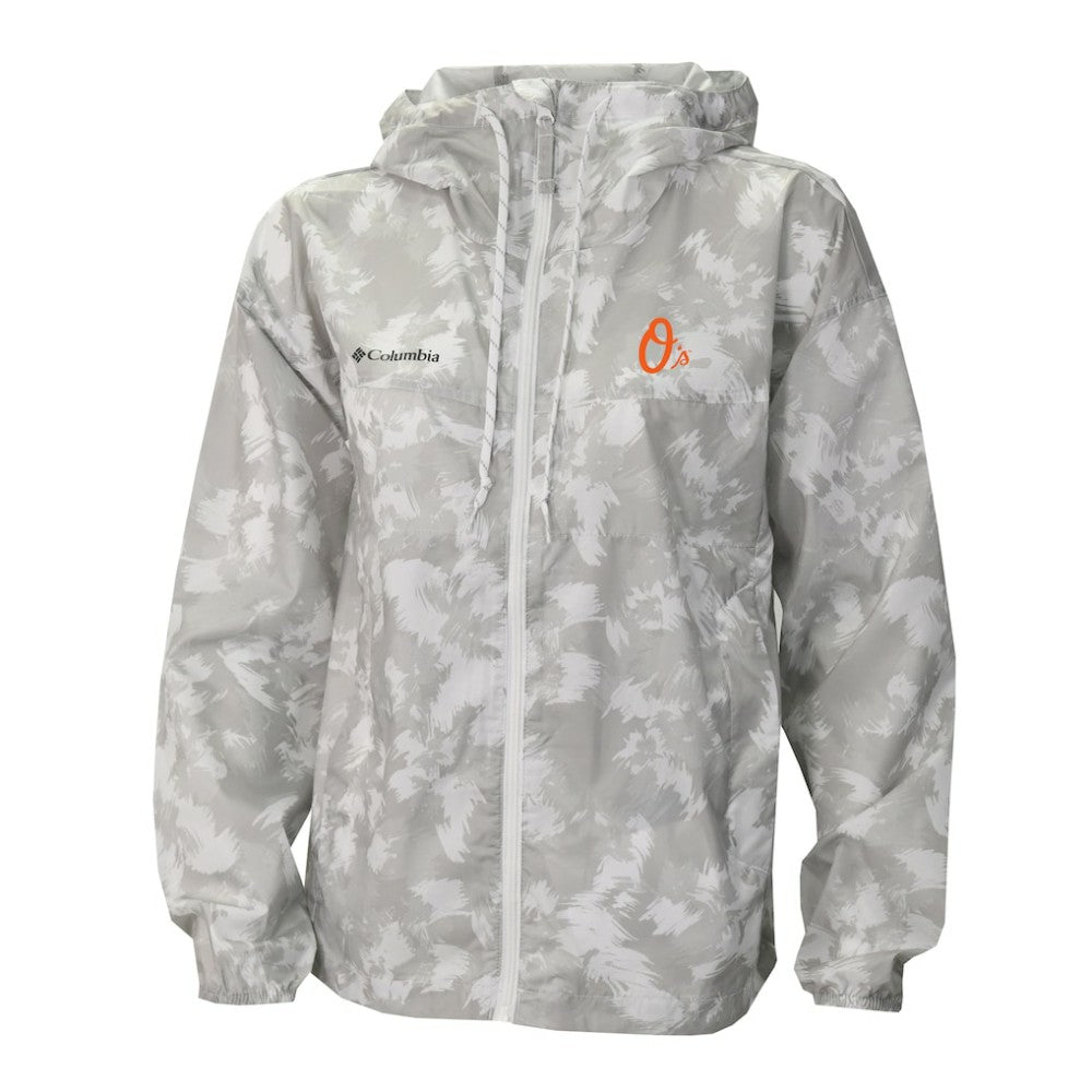 Baltimore Orioles Women's Flash Challenger Full-Zip Hoodie Windbreaker Jacket - Gray/White | Columbia