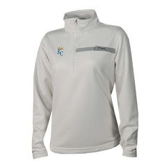 Kansas City Royals Women's Skiff Guide Fleece Half-Zip Pullover Jacket - White | Columbia