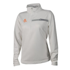 Baltimore Orioles Women's Skiff Guide Fleece Half-Zip Pullover Jacket - White | Columbia
