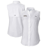 San Diego Padres Women's Tamiami Sleeveless Shirt - White | Columbia