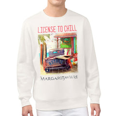 Houston Astros Margaritaville License to Chill Fleece Sweatshirt - Cream