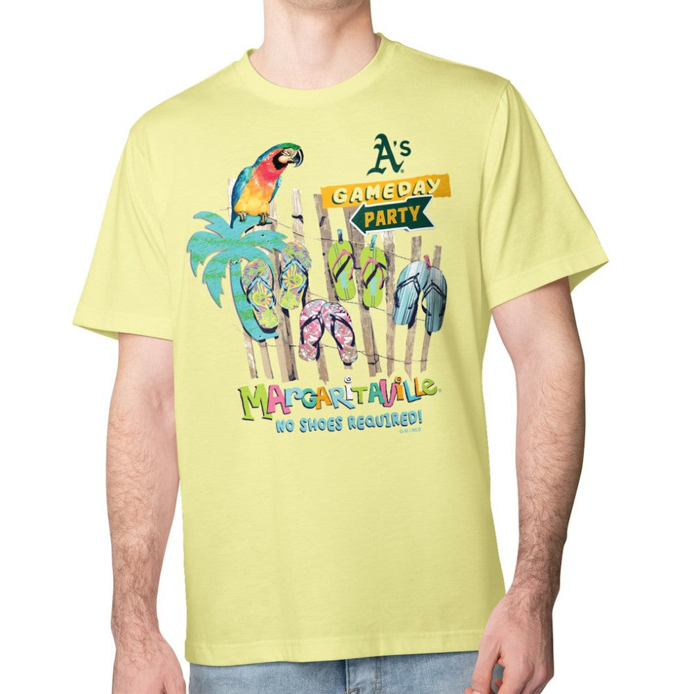 Athletics Margaritaville Gameday Party T-Shirt - Yellow