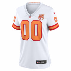 NFL Tampa Bay Buccaneers 76 Women's 50th Season Alternate Custom Game Jersey