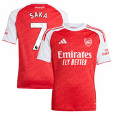 Bukayo Saka Arsenal Youth 2025/26 Home Replica Player Jersey / Soccer For sale
