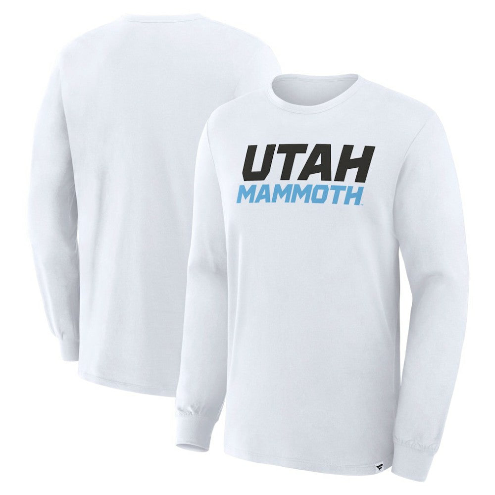 Utah Mammoth Fanatics Wordmark Legacy Long Sleeve T-Shirt