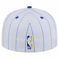 Golden State Warriors Wordmark Pinstripe 59FIFTY Fitted Hat sale - White | New Era online