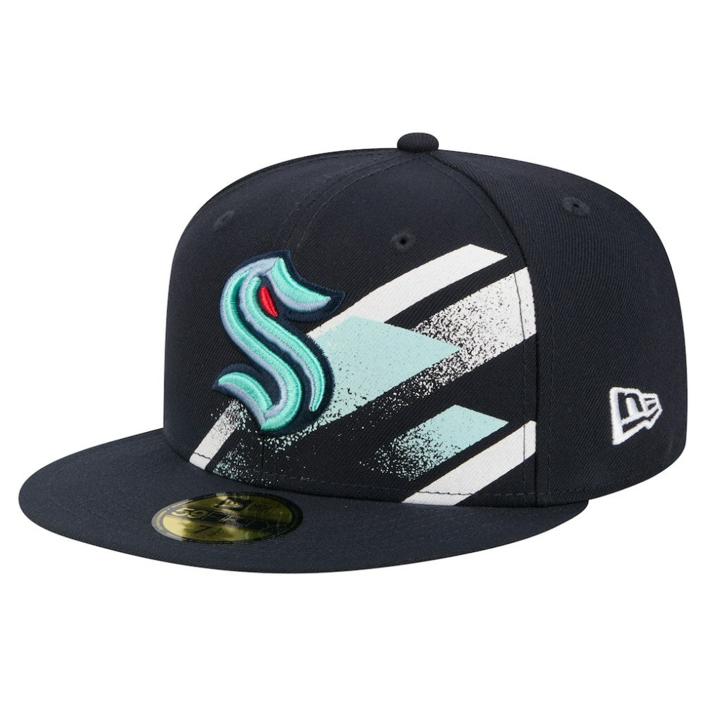 Seattle Kraken New Era Faded Lines 59FIFTY Fitted Hat