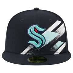 Seattle Kraken New Era Faded Lines 59FIFTY Fitted Hat