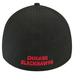 Chicago Blackhawks New Era 39THIRTY A-Frame Perforated Flex Hat