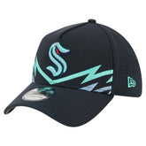 Seattle Kraken New Era Zig Zag 39THIRTY A-Frame Perforated Flex Hat