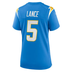 NFL Los Angeles Chargers Trey Lance Women's Team Game Jersey