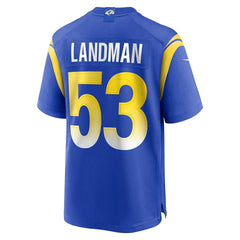 NFL Los Angeles Rams Nate Landman Team Game Jersey