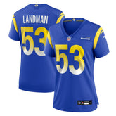 NFL Los Angeles Rams Nate Landman Women's Team Game Jersey