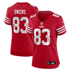 NFL San Francisco 49ers Terique Owens Women's Team Game Jersey