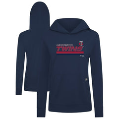 Minnesota Twins Levelwear Women's Relay Breaker Pullover Hoodie - Navy