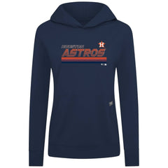 Houston Astros Levelwear Women's Relay Breaker Pullover Hoodie - Navy