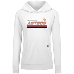 Houston Astros Levelwear Women's Relay Breaker Pullover Hoodie - White