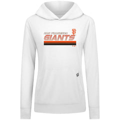 San Francisco Giants Levelwear Women's Relay Breaker Pullover Hoodie - White