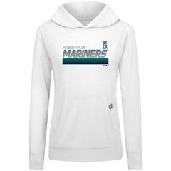 Seattle Mariners Levelwear Women's Relay Breaker Pullover Hoodie - White