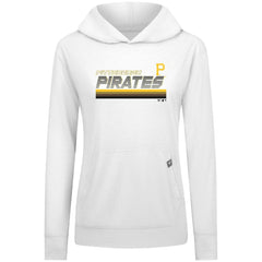 Pittsburgh Pirates Levelwear Women's Relay Breaker Pullover Hoodie - White