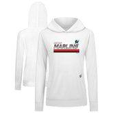 Miami Marlins Levelwear Women's Relay Breaker Pullover Hoodie - White
