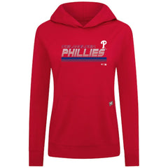 Philadelphia Phillies Levelwear Women's Relay Breaker Pullover Hoodie - Red