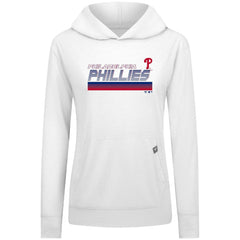 Philadelphia Phillies Levelwear Women's Relay Breaker Pullover Hoodie - White