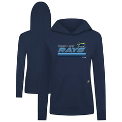 Tampa Bay Rays Levelwear Women's Relay Breaker Pullover Hoodie - Navy