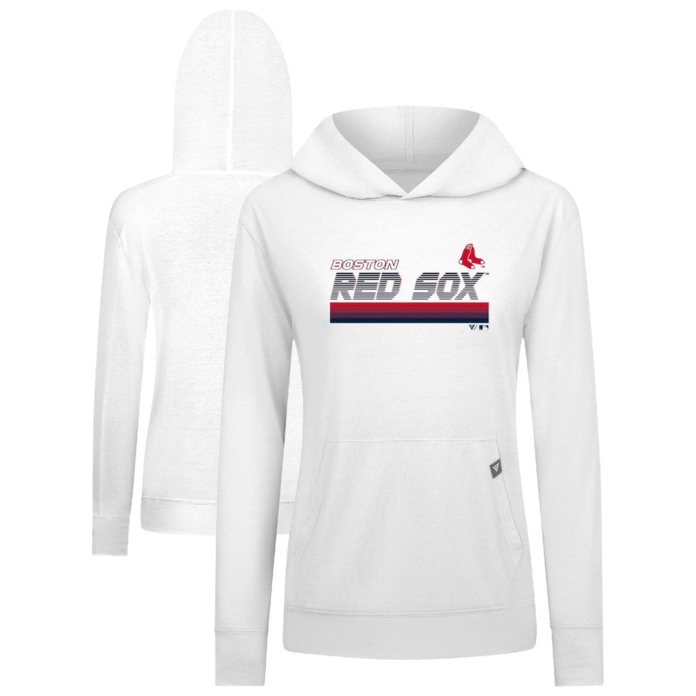 Boston Red Sox Levelwear Women's Relay Breaker Pullover Hoodie - White