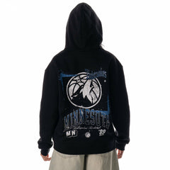 Minnesota Timberwolves The Wild Collective Unisex Splatter Premium Hoodie - Black online