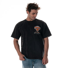 New York Knicks The Wild Collective Unisex Oversized Streetwear T-Shirt - Black on sale
